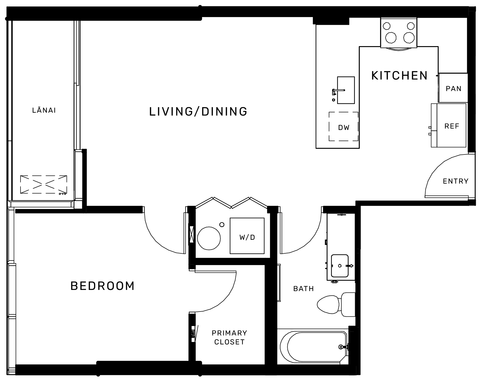 Floorplan_BW_Lamaku_A-1BR